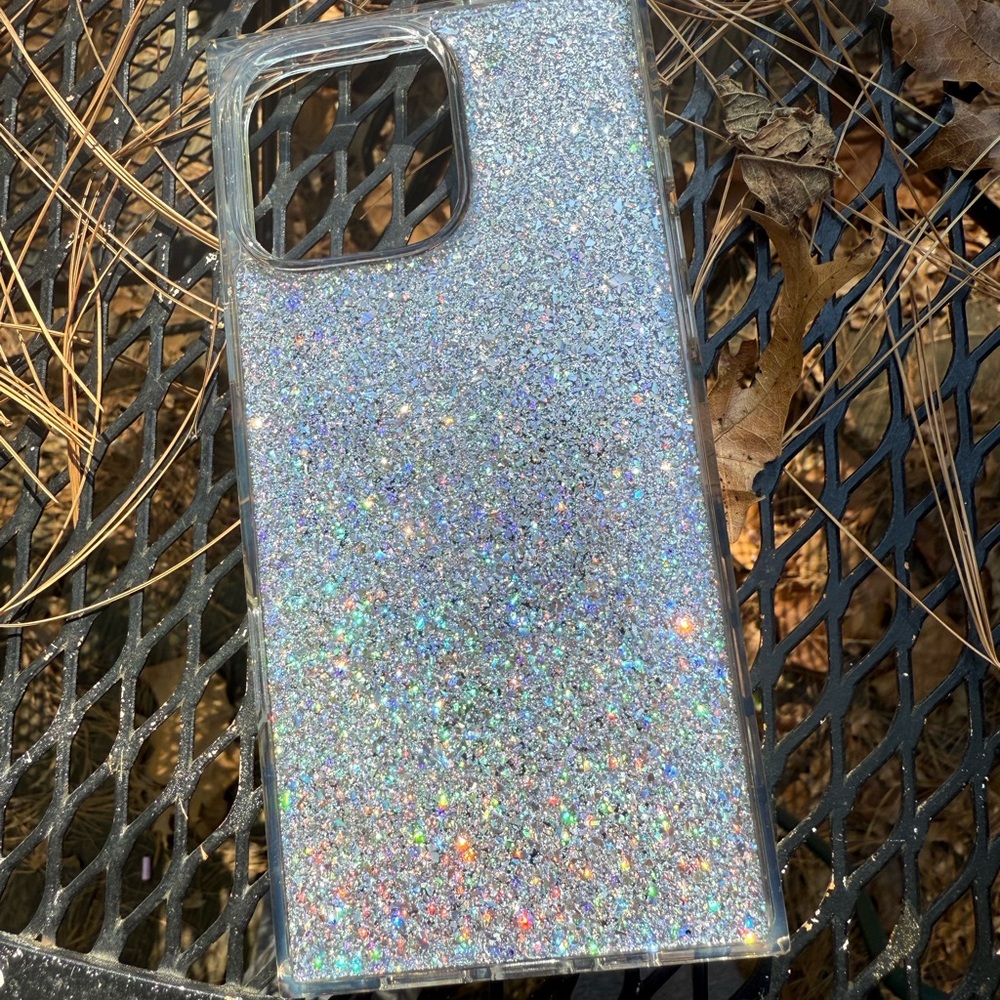 Sparkling Flaunt Silver/Holo Glitter Phone Case